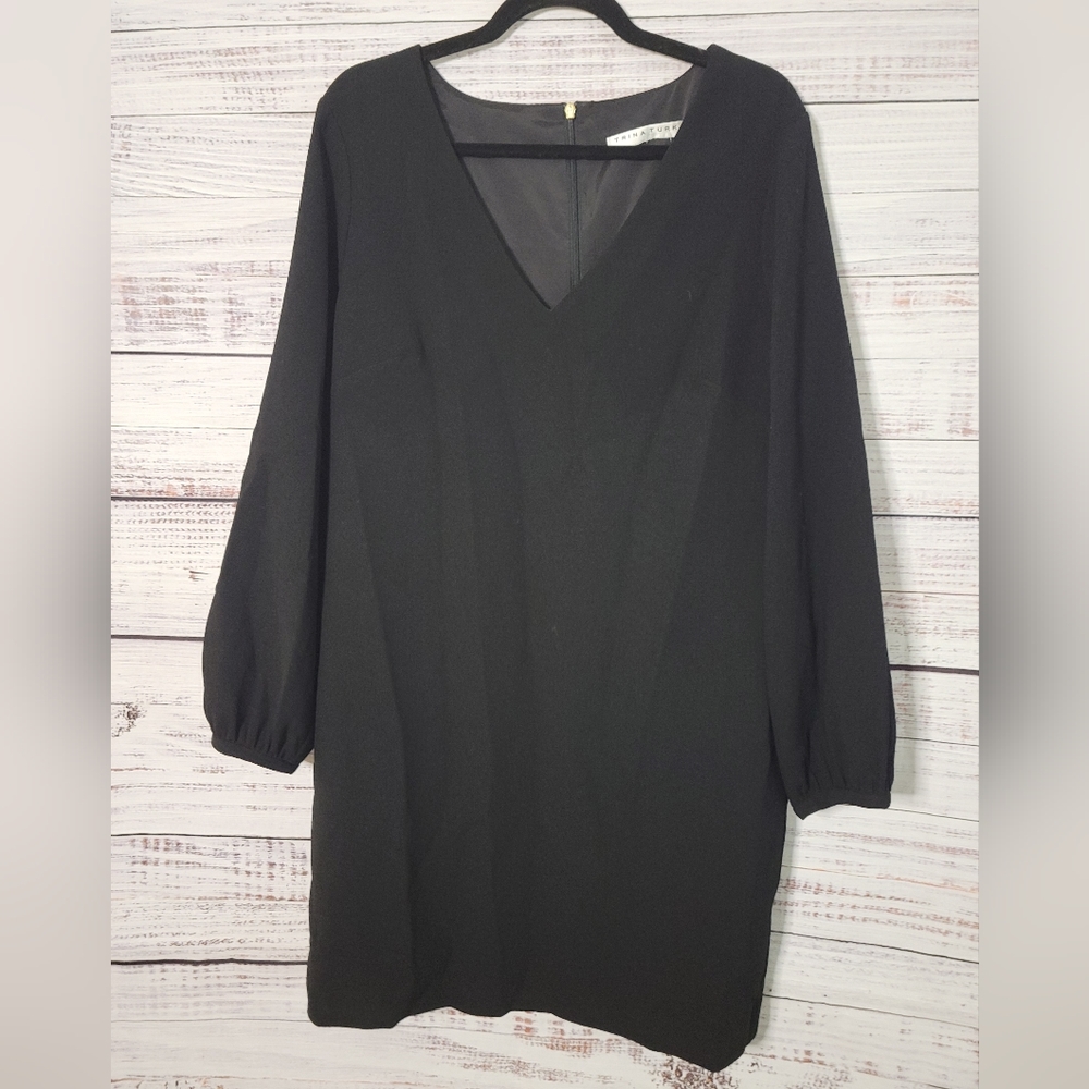 Trina Truk S10 Black V Neckline Dress